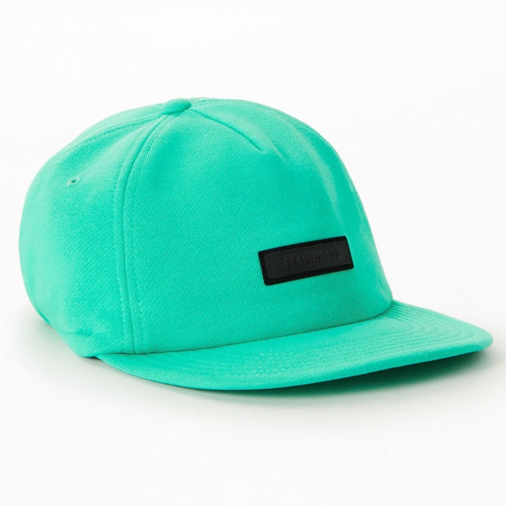 🔥Fear of God ESSENTIALS Mint Leaf Fleece Baseball Hat